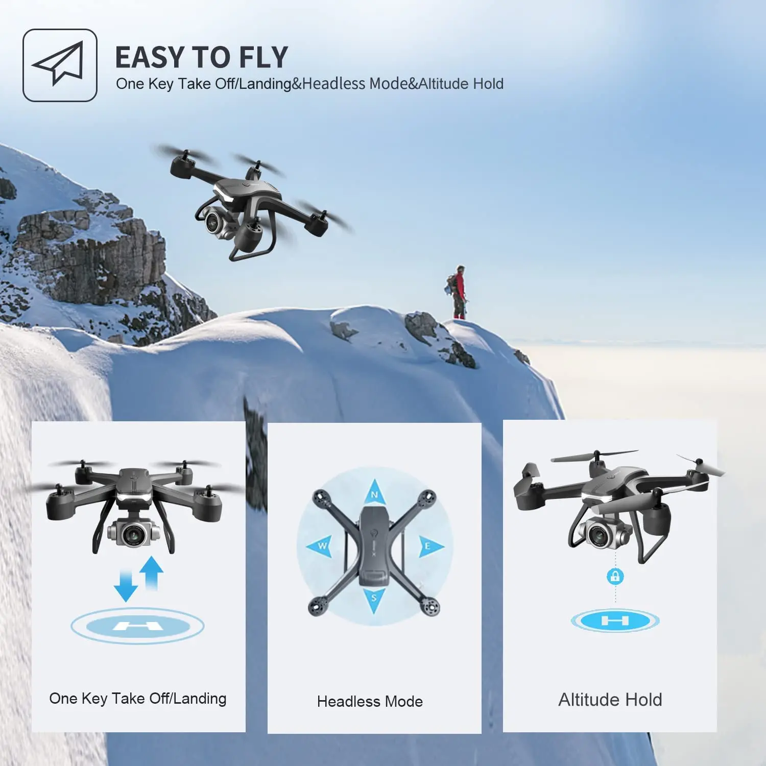 V14 Rc Drone 4K Profesional Met 1080P Hd Groothoek Camera Wifi Fpv Drones Luchtdruk Vaste Hoogte quadcopter Dron Gift Speelgoed