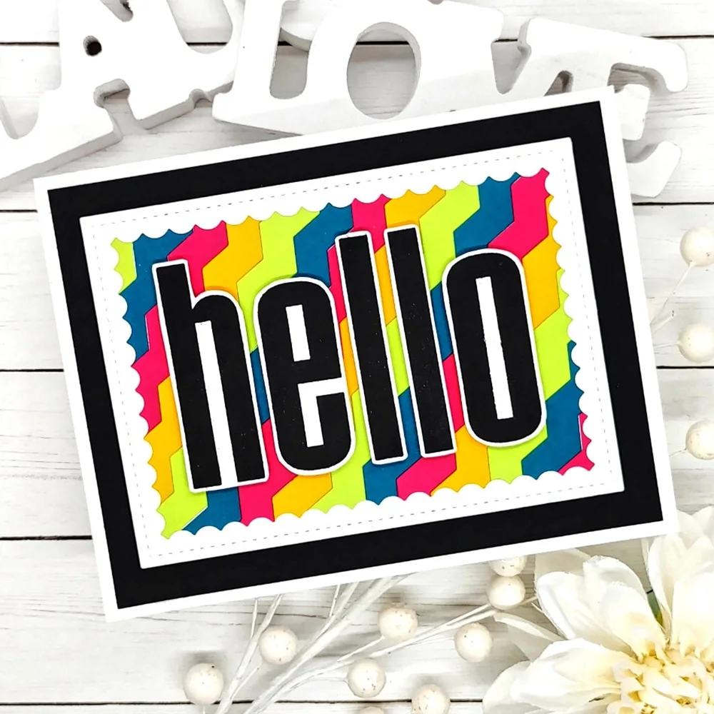 레이스 네스팅 스캘럽 직사각형 다이 컷, 카드 제작 스텐실, 크리스마스 장식 절단 다이 노엘 2023, 사진 앨범 공예