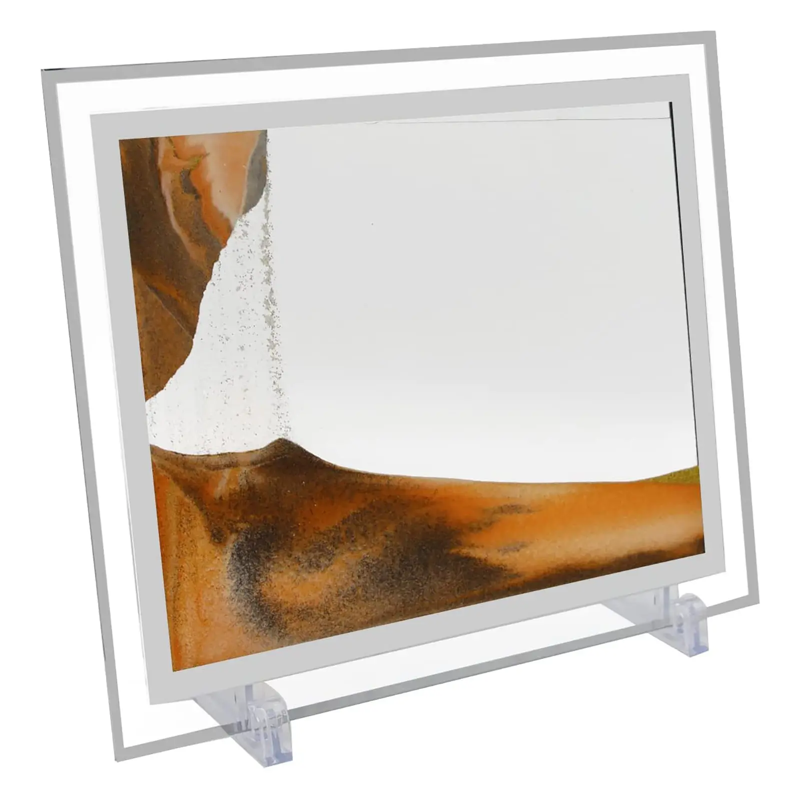 Moving Sand Art Pictures Sandscapes In Motion 3D Sand Art Painting Glass  Frame Flowing Sand Art Pictures For Adults Calming