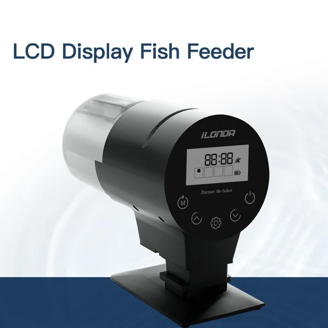 Automatic Fish Feeder Digital Display Intelligent Timing Feeder Fish Tank Fish Feeder Digital Display Feeder 2