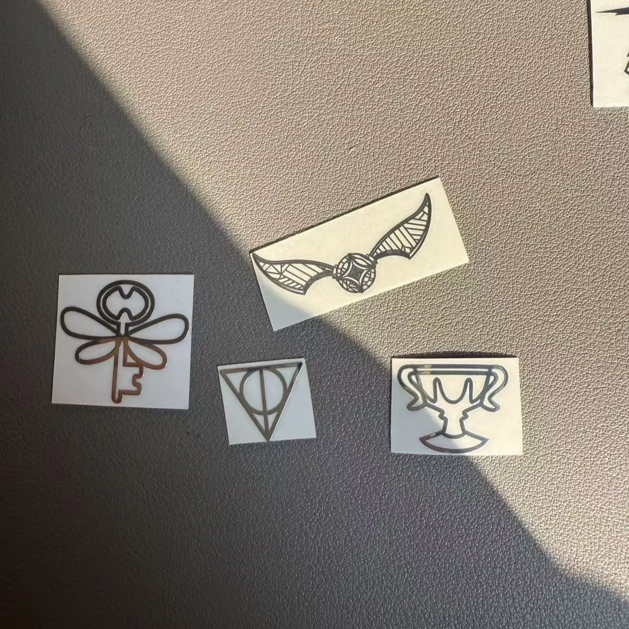 해리포터 애니메이션 금속 스티커, 휴대폰, 태블릿, 노트북용 장식 데칼, 팬들을 위한 귀여운 아트 스티커, DIY 데코레이션