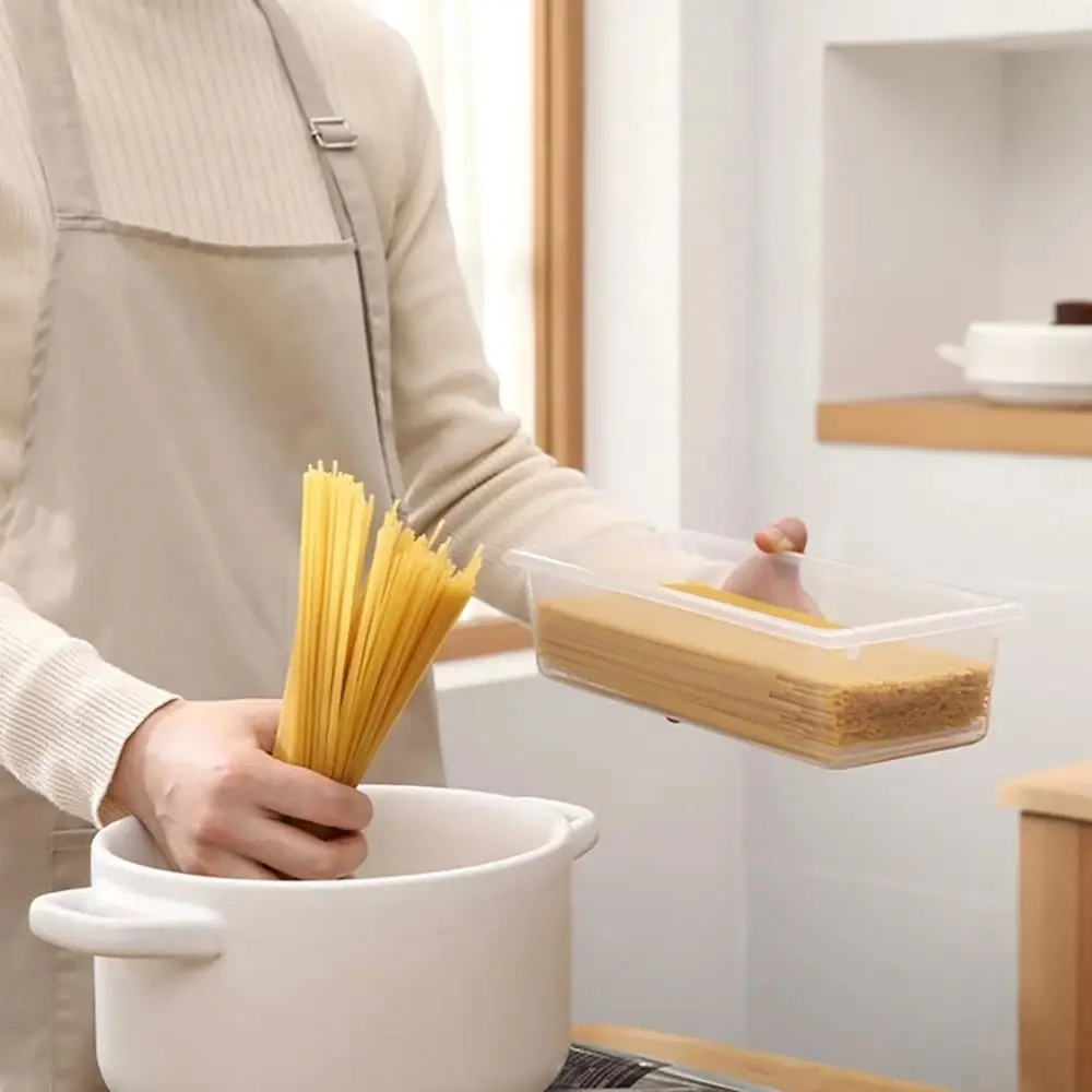 Refrigerator Frozen Fish Drain Crisper Kitchen Sorting Storage Box Food Grade PP Rectangular Refrigerator Box with Lid Organizer