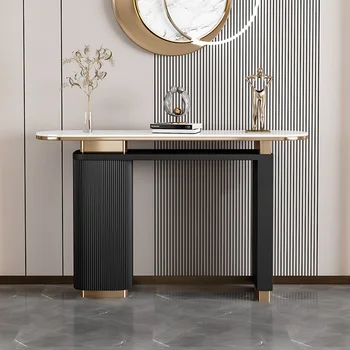 Tavolo Console di Lusso con Spazio di Archiviazione, Elegante e Versatile per Ingressi, Design Unico e Creativo, Arredamento per Soggiorno