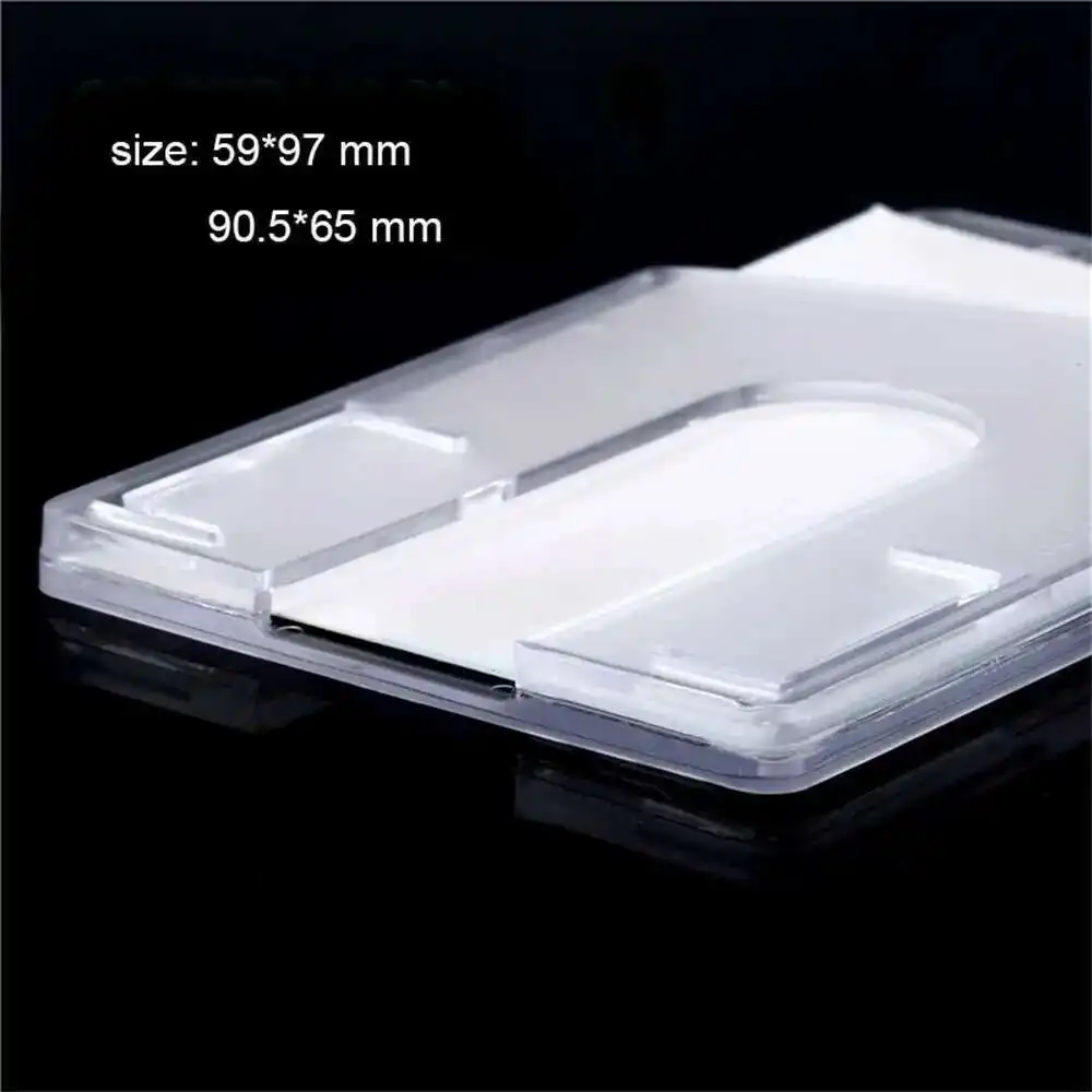 85*54mm Transparent 7127 Card With Muti-color Lanyards Exhibition Staff For Office Id Name Tags And Badge Holder