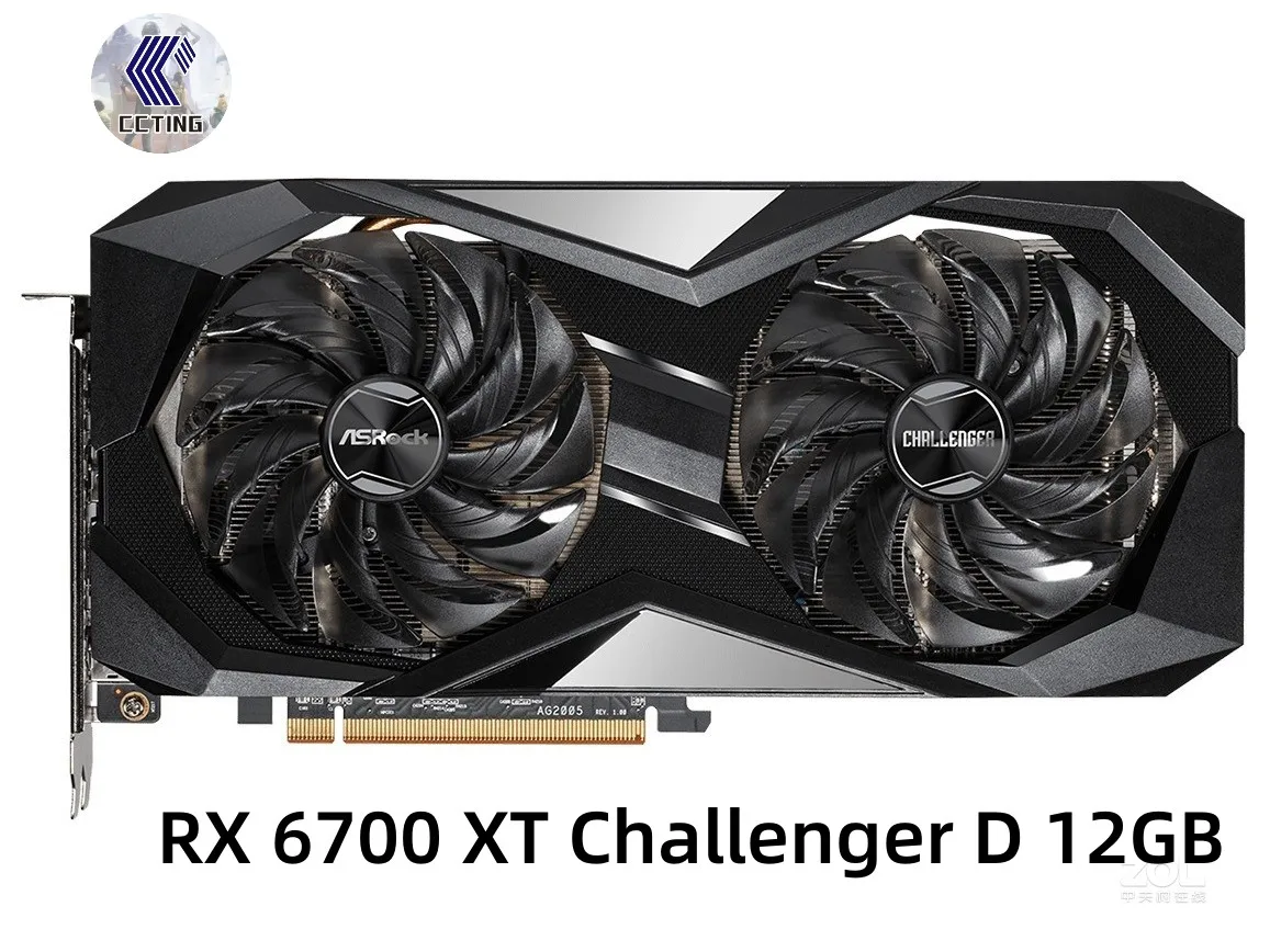 ASROCK AMD Radeon RX 6700 XT Challenger Pro 12GB OC Graphics card GDDR6  192bit 16 Gbps 7nm RX 6700 XT Video Card Used