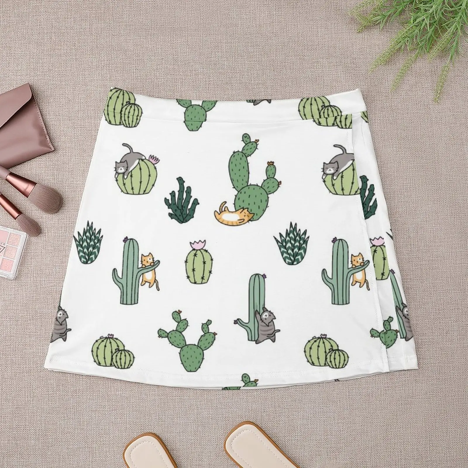 Cacti Cats Mini Skirt rave outfits for women dresses for prom cosplay sexy skirt