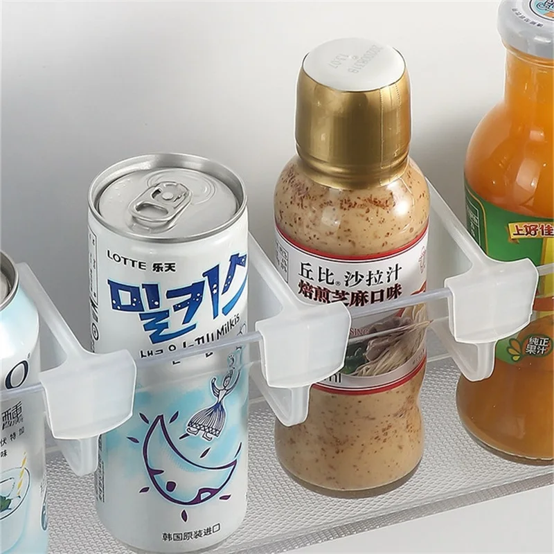 4/20pcs 냉장고 스토리지 파티션 보드 개폐식 플라스틱 분배기 스토리지 부목 주방 병 선반 주최자 수 있습니다