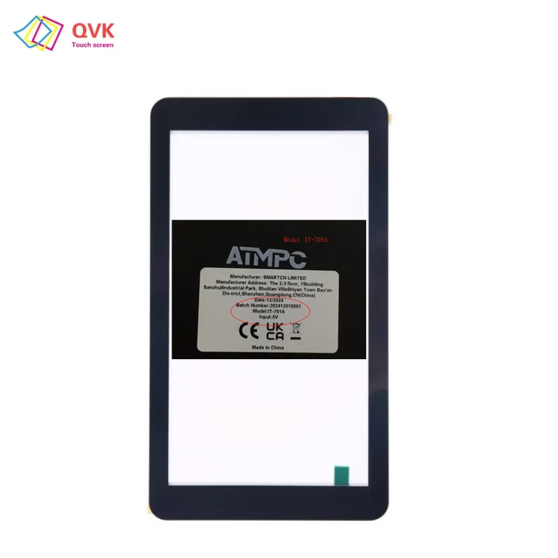 黒 7 インチ ATMPC IT-701A タブレット容量性タッチスクリーン