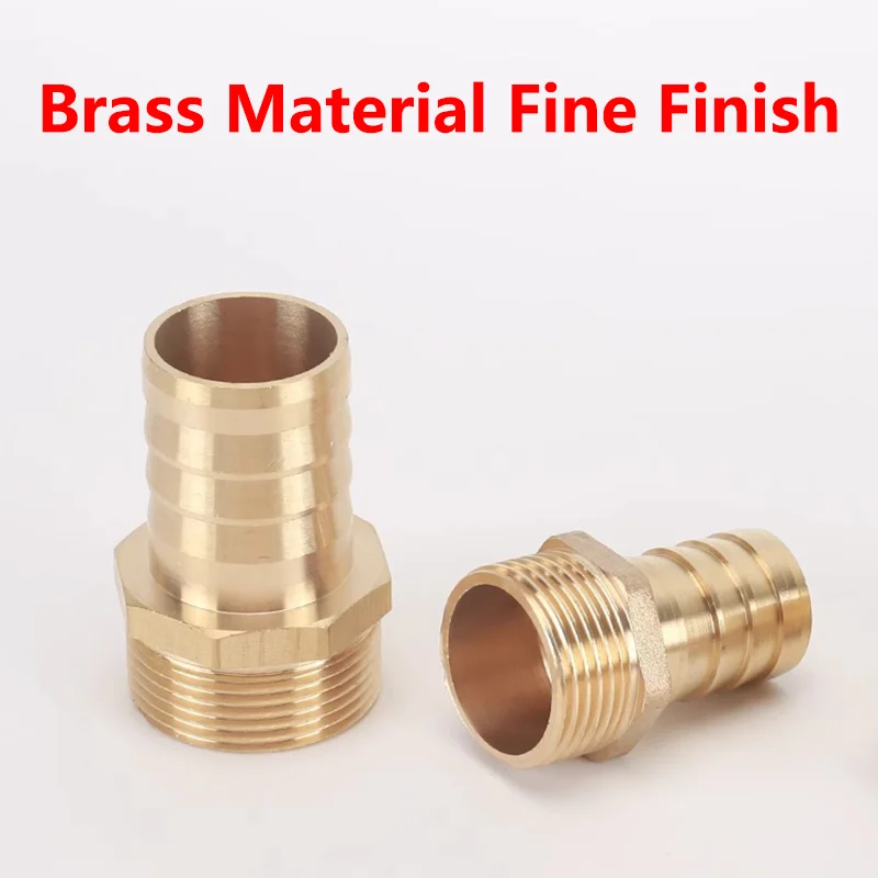 Pagoda Connector 6 8 10 12 14 16mm Hose Barb Connector Hose Tail Thread 3/4 BSP Male Thread PC Brass Water Pipe Fittings