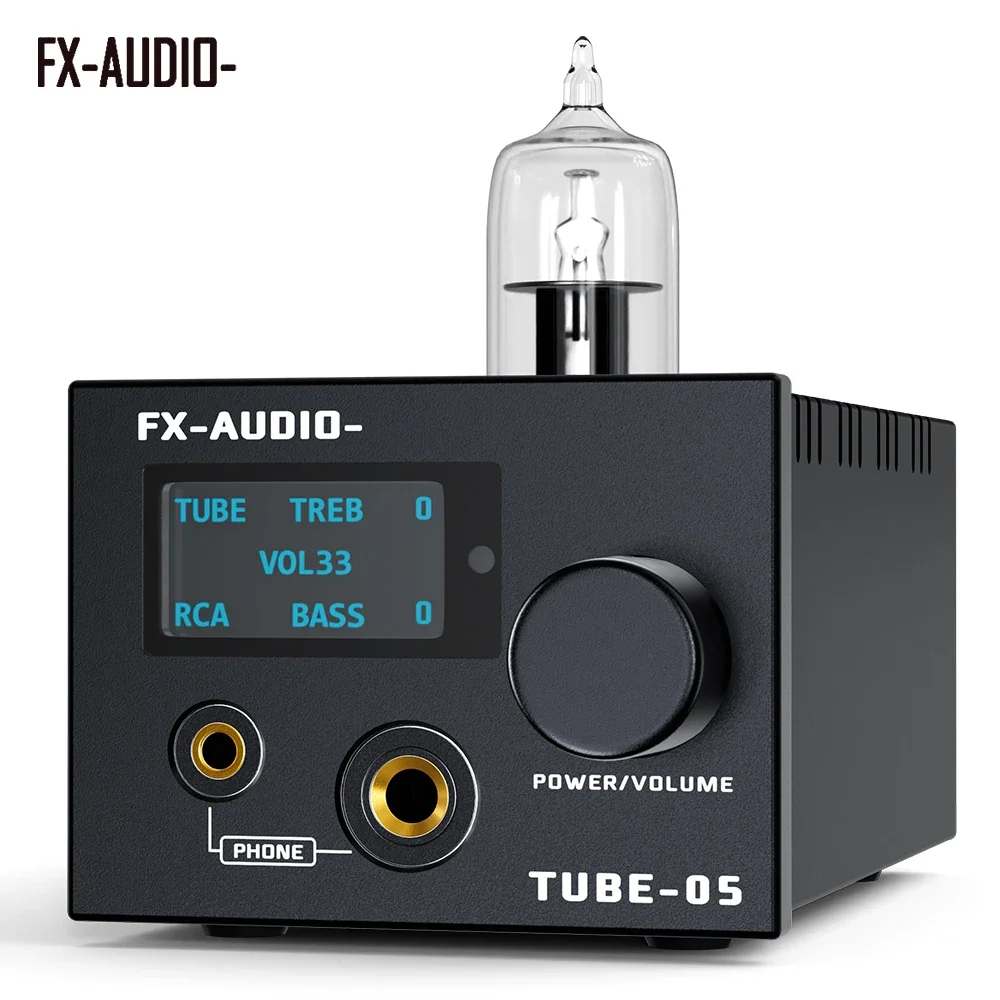 Fx-audio- TUBE-05 ECC82 vacuum TUBE machine ear put HIFI front discrete components headphone amplifier remote control