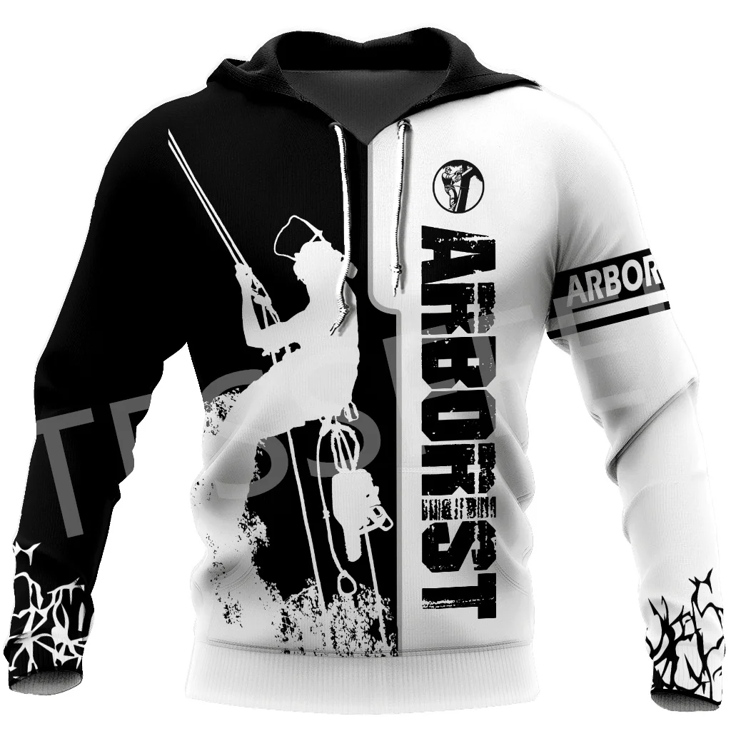 Nome Personalizzato Arborist Logger Motosega Carpenter Worker Tattoo Streetwear 3Dprint Pullover Harajuku Jacket Casual Funny Hoodies 11