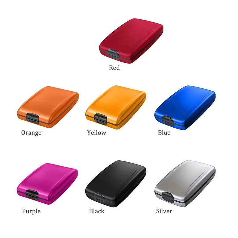 RFID Aluminum Alloy Wallet Tech Anti-theft Bank Business Card Case Fashion Money Clip Luggage Accessories 10.5*7*3cm