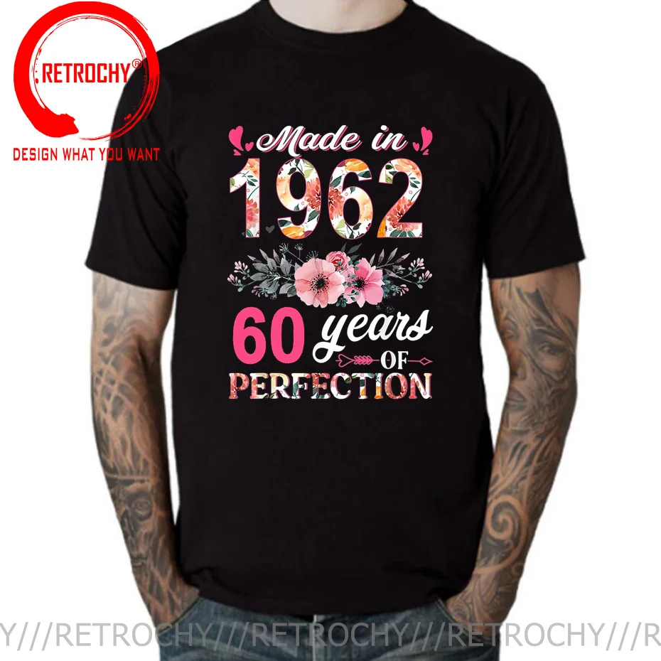 

Футболка женская с цветочным принтом, на 50 лет, 1962