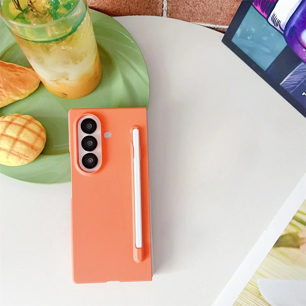 Matte Shockproof Phone Case with Pen Slot and S Pen Holder