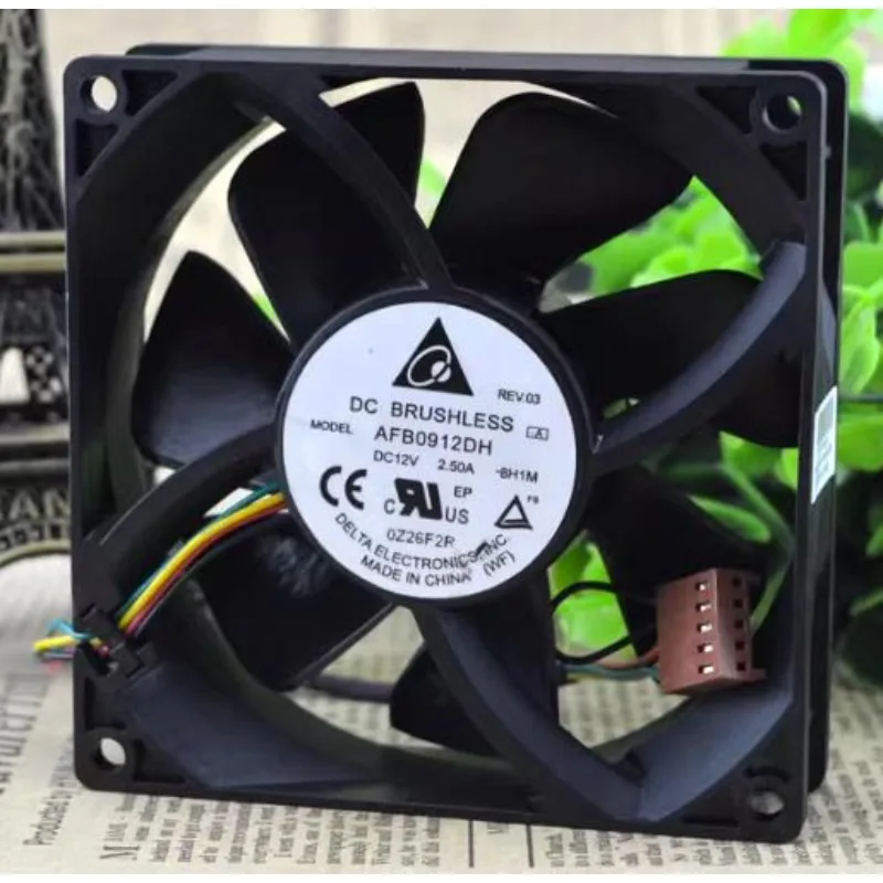 

New CPU Cooler Fan for DELTA AFB0912DH 12V 2.5A 9025 9cm 4-wire Dual Ball PWM Violent Cooling Fan 90x90x25mm