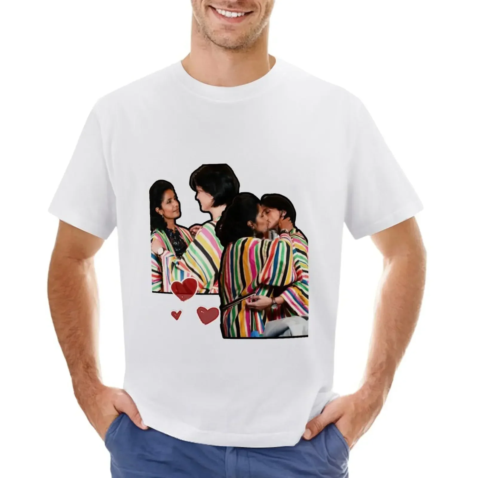 

Rainbow Robe sukeve T-shirt customizeds cute tops Men's t shirts