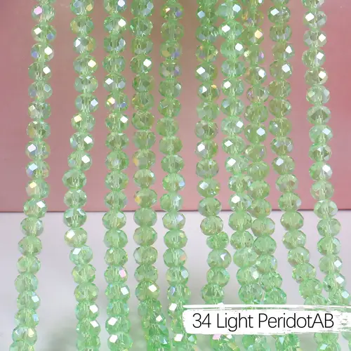 2mm 4mm 6mm 8mm Rondelle Austria Crystal Beads Faceted Glass Beads Loose Spacer Beads for DIY Bracelet Garment Making - Image 15