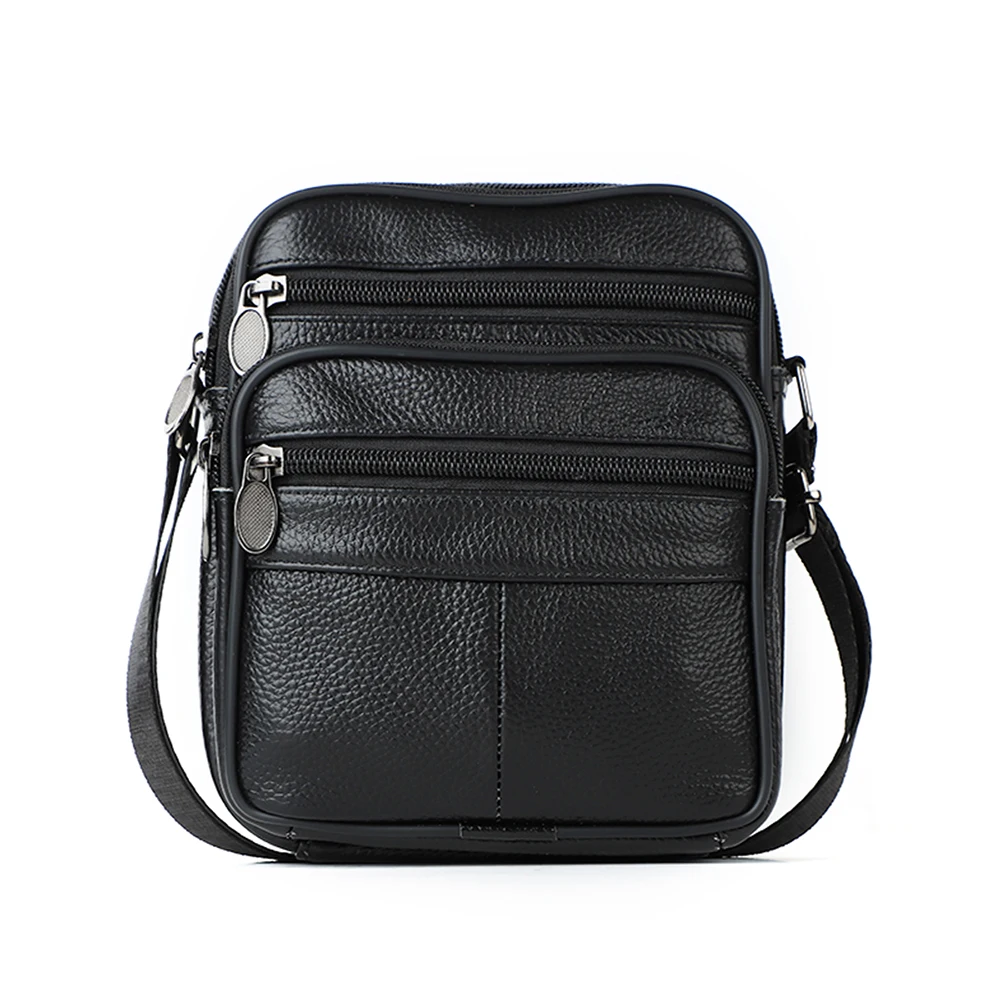

Genuine leather men's shoulder bag vertical style business and leisure bag top layer cowhide crossbody bag retro bag for men