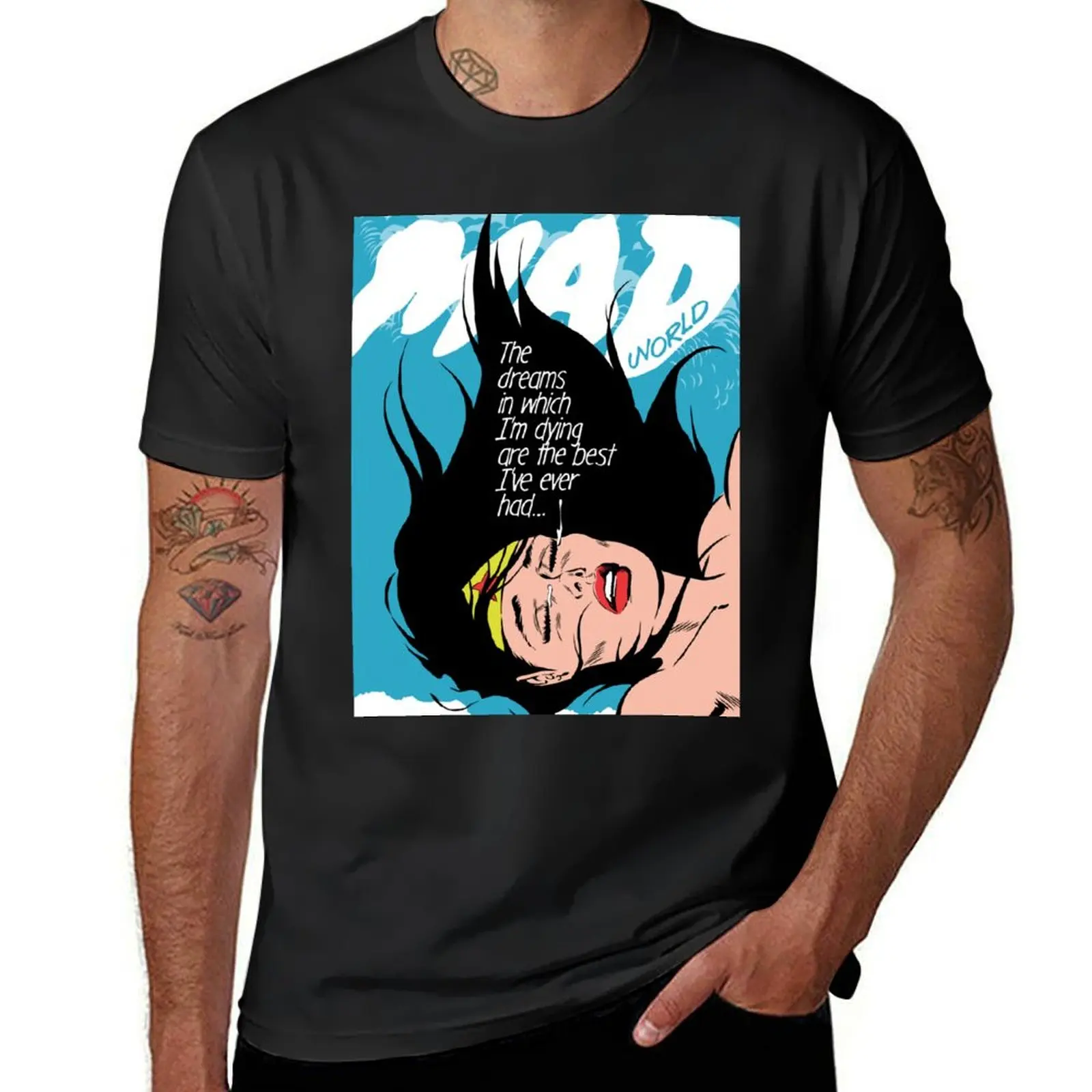 Mad T-Shirt tops plus sizes Men's clothing