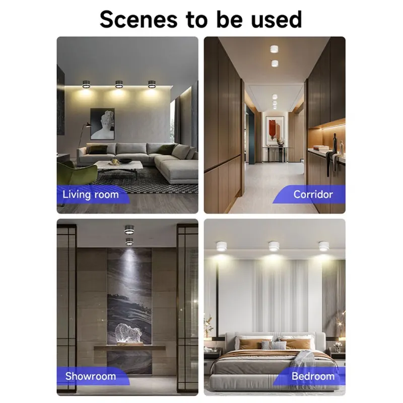 Led Down light Spot Lamp 220V Ceiling Surface Mounted Downlight 5/10/ 15W For Shop Home Kitchen Indoor Bedroom Lighting fixture led downlight