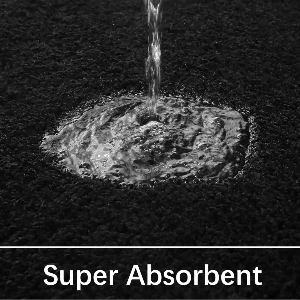 Bathroom Rug Runner 24x60 Inch, Soft Thick Absorbent Microfiber Bath Rugs for Bathroom, Machine Washable, Shaggy Plush Non Slip