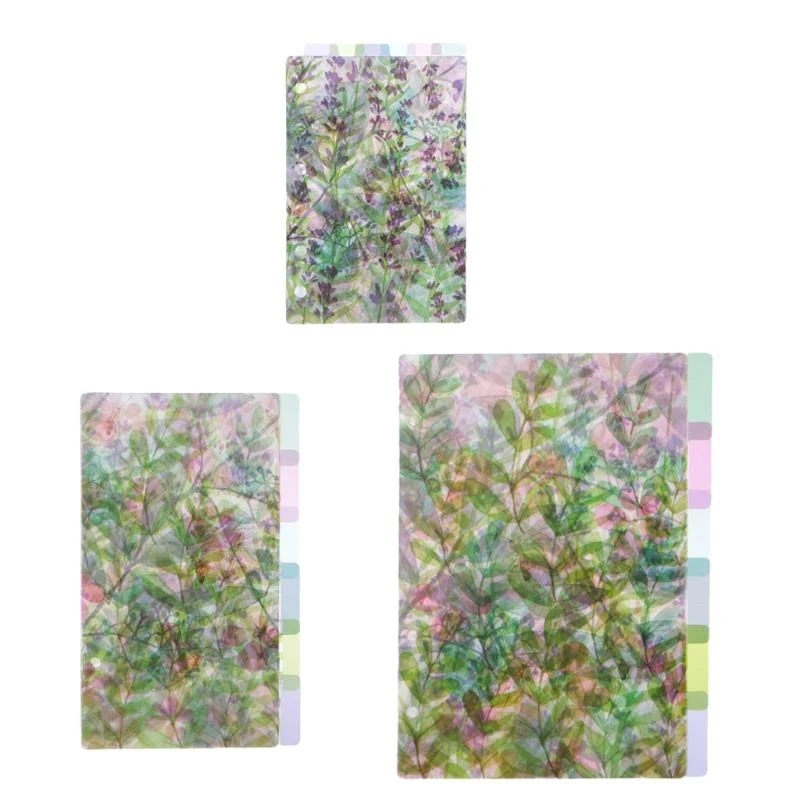 Catoon Clear Divider Index Pages 6-Holes Binder 용 분류 된 분류