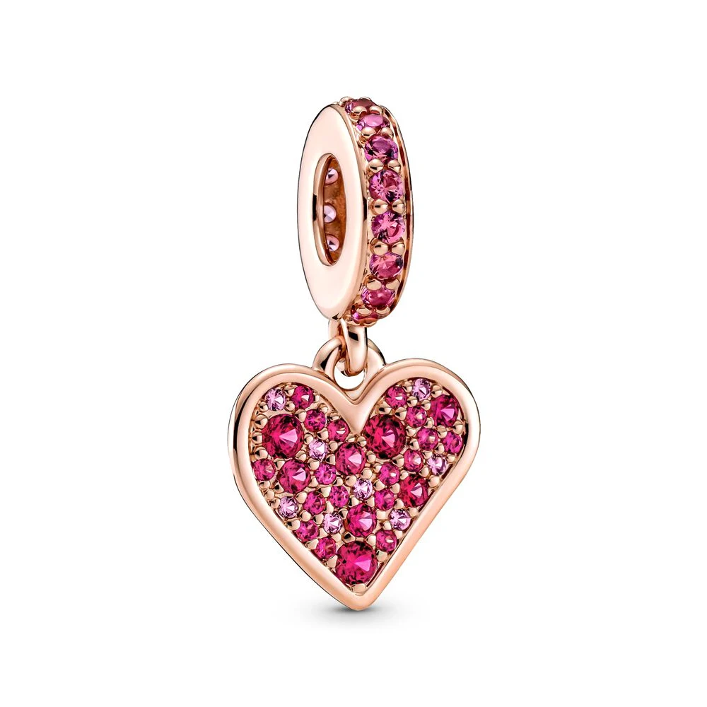 Fashion Simple Princess Dress Blue Fan Bead Bracelet Set With Safety Chain Fit  Original Charm DIY Jewelry For Women Gift