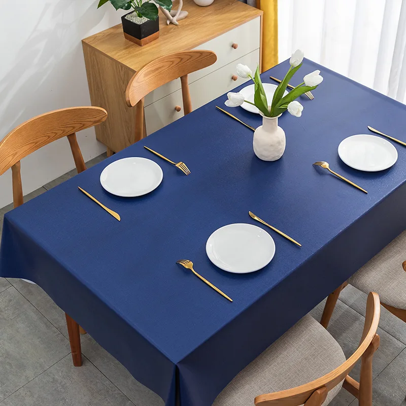 Toalha de Mesa PVC impermeรกvel, ร prova de รณleo, retangular, mesa quadrada, casa, cozinha, mesa de jantar, tapete colorido