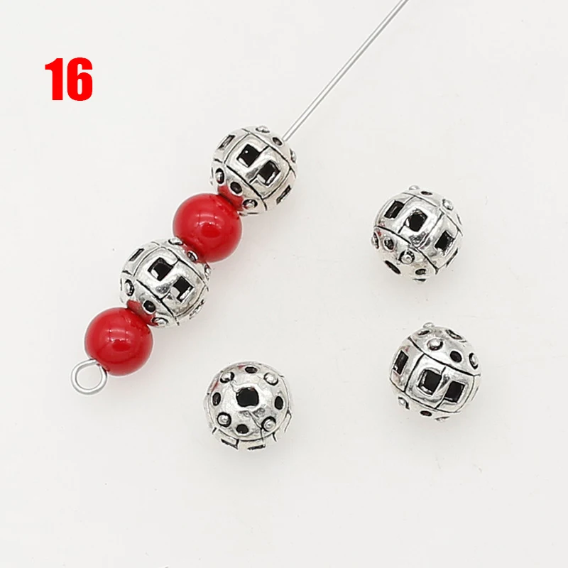 40 Pcs Pkg. Metal German Silver Alloy Beads In Size About 8mm – Madeinindia Beads - Foto 2