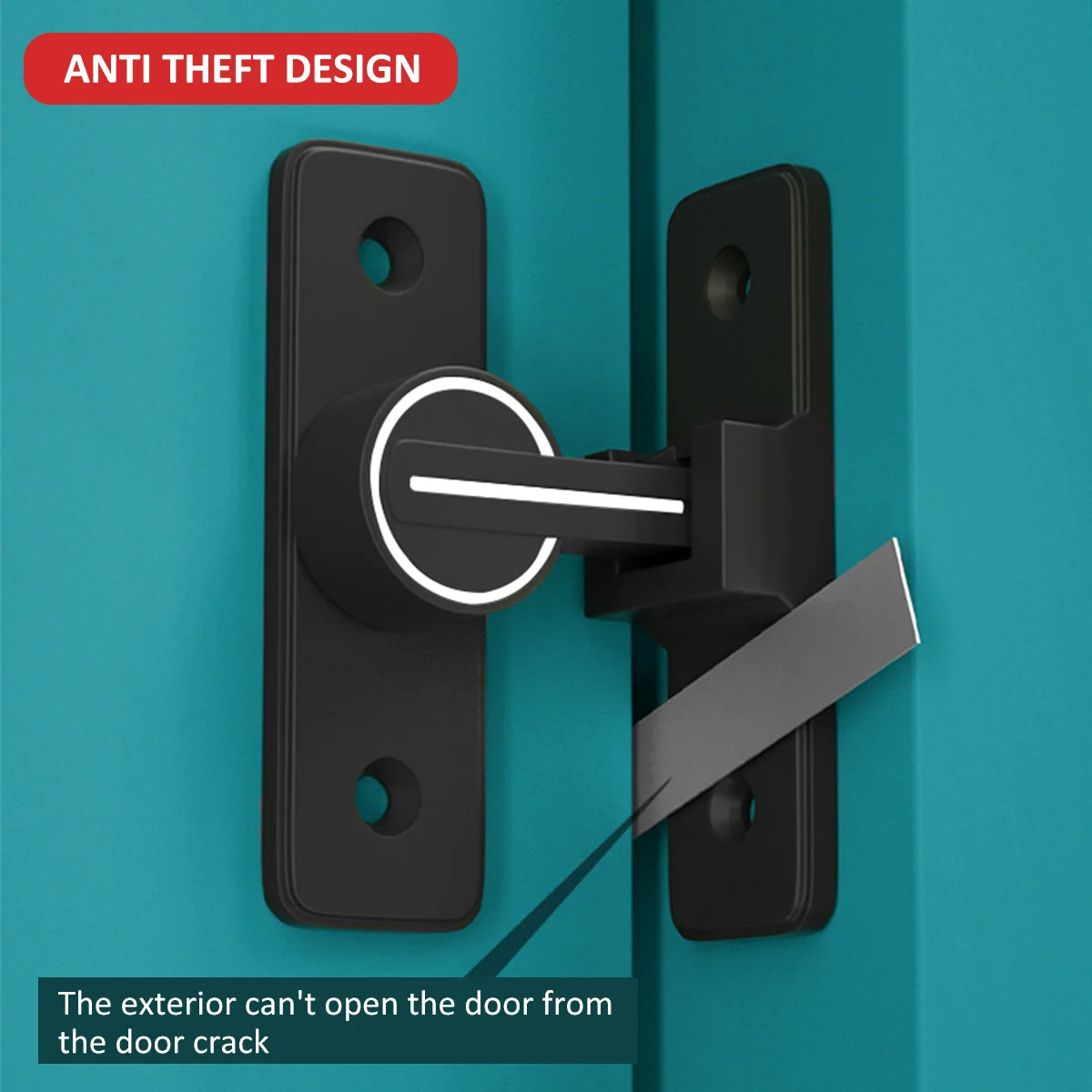 1/2/4Pcs Luminous Door Lock Zinc alloy Sliding Door Latch Lock 90° Window Drawers Cabinet Locks Bolt Hooks Sliding Gate Buckles