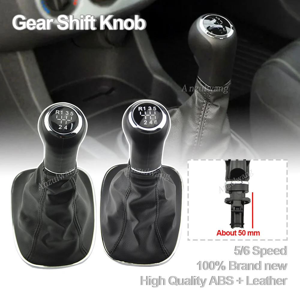 5/6 geschwindigkeit Auto Schaltknauf Shifter Gaitor Boot Abdeckung Schwarz Fit Für Opel Corsa D 2006 2007 2008 2009 2010 2011 2012 2013 2014 – Detail 16