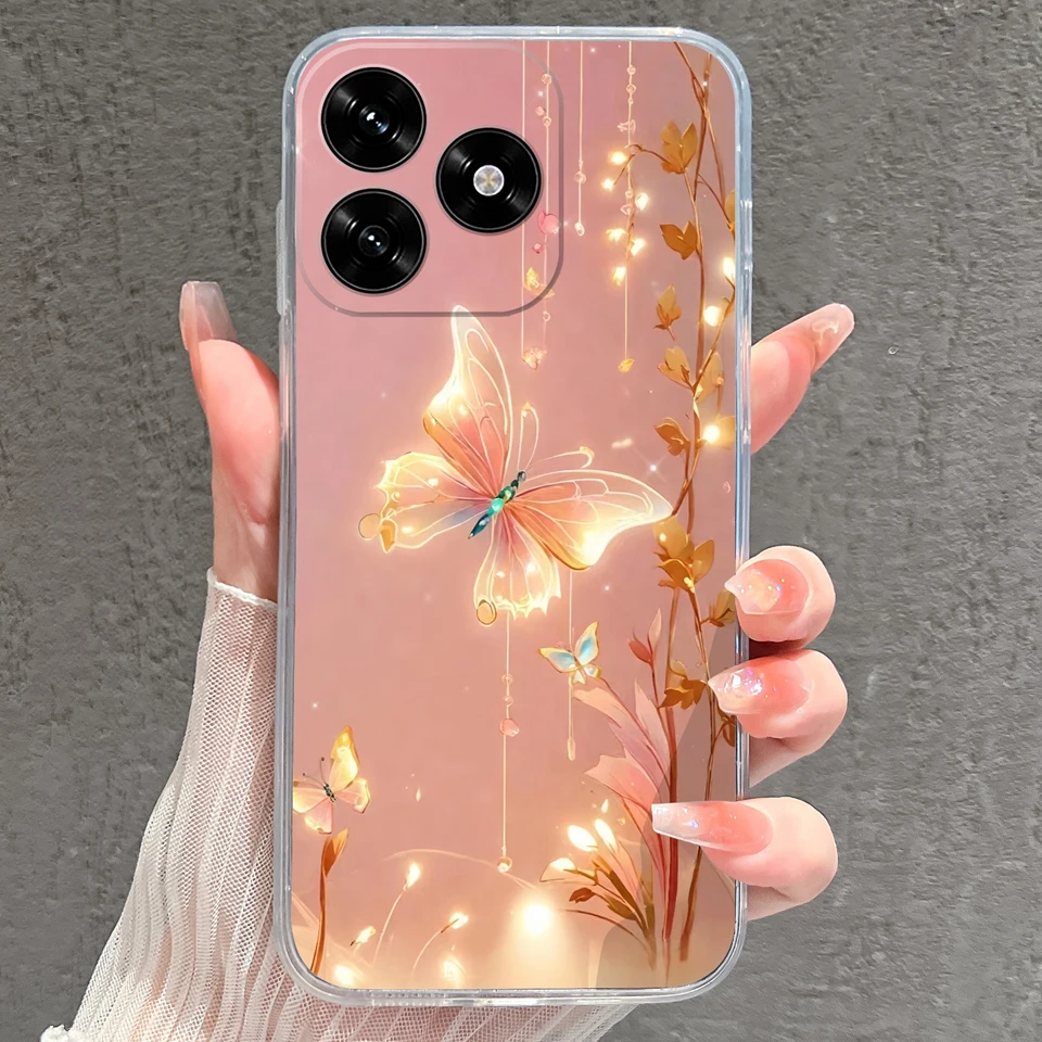 Cartoon Frog & Pig Transparent Protective Phone Case