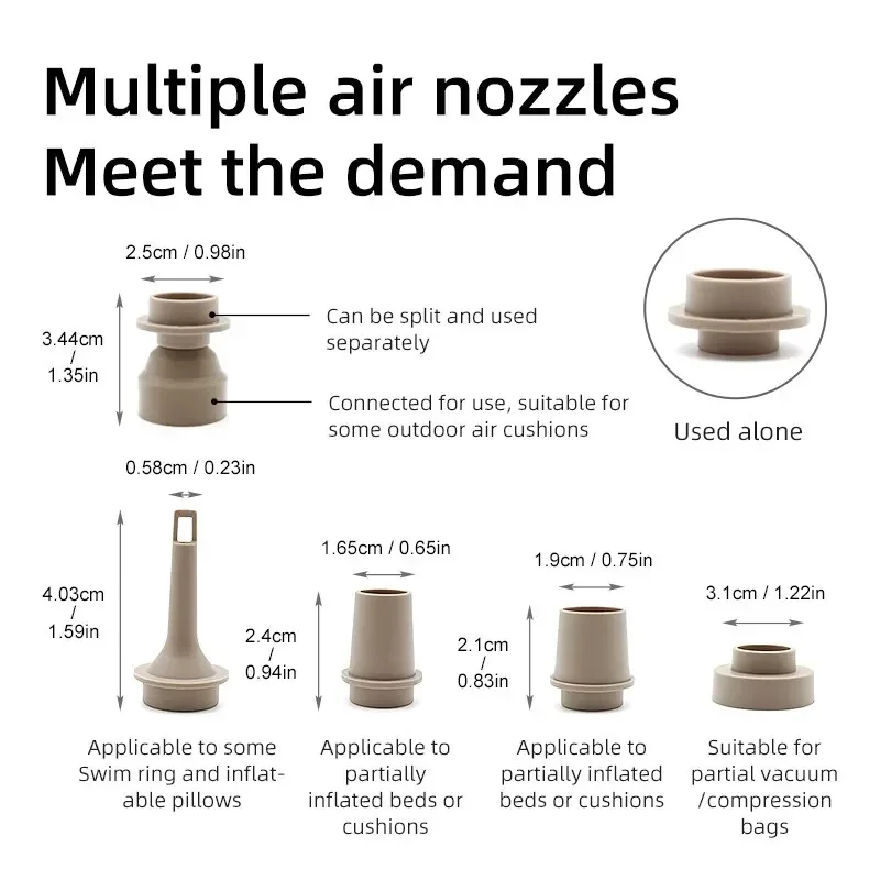 Electric Air Pump Portable Wireless Air Compressor Inflator/Deflator Pumps For Inflatable Cushions Beds Boat Swimming Ring air pump electric air pump