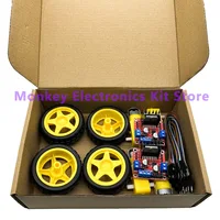 L298N moudle , motors , wheels, Dupont Line , L298N + motors + wheels +3 kinds of DuPont lines with 20 pin each in 20CM - Image 4