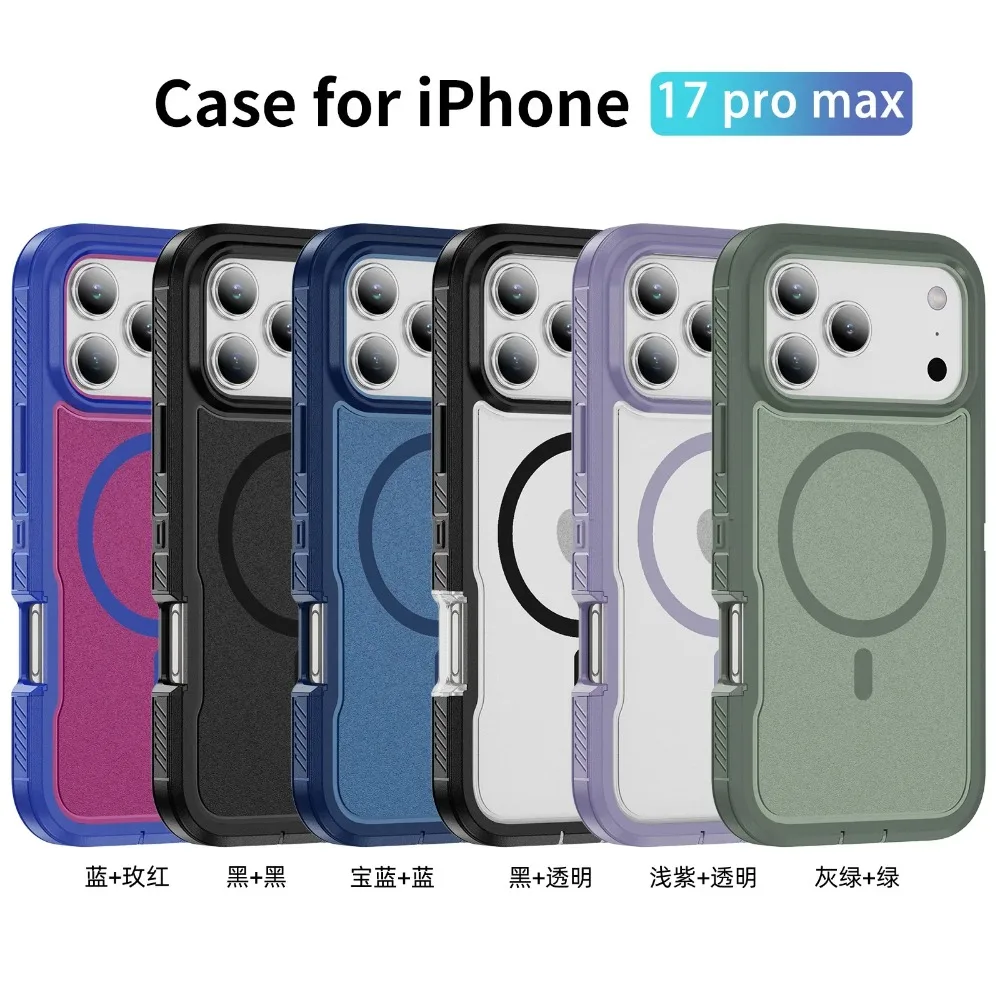 Rugged Heavy Duty Anti-Slip GripArmor Case with Magnetic Charging Compatibility