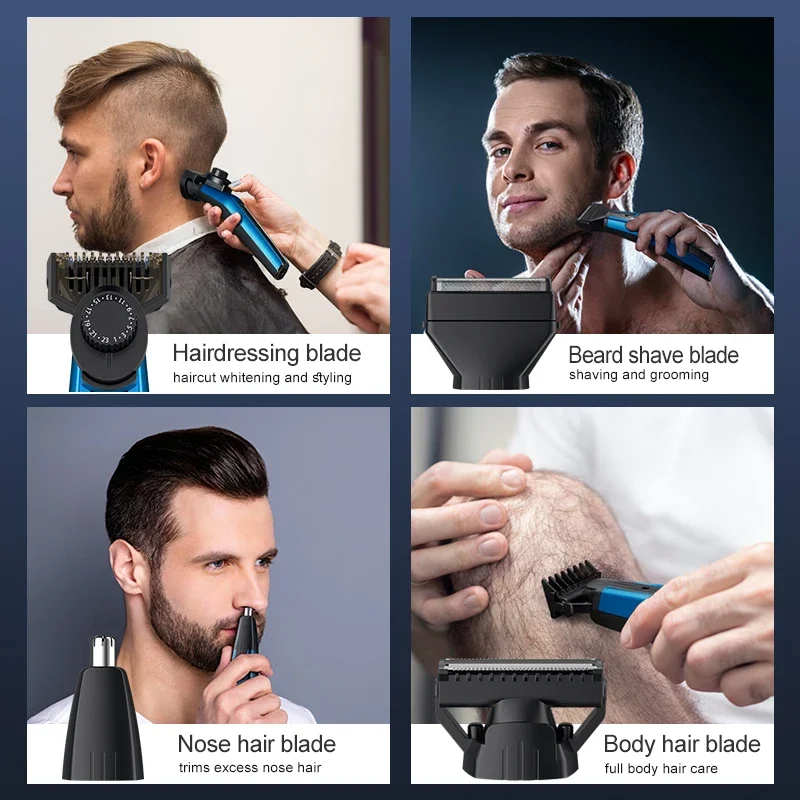 Xiaomi Youpin 982 Men Beard Trimmer Set Hair Trimmer Skin Safe Trimmer 5 IN 1 Grooming Kit Rechargeable Suit for Men 2