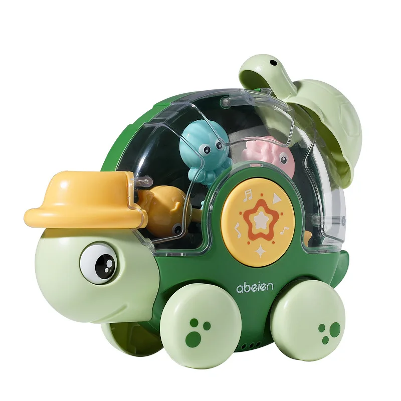 Kids Bath Toys for Baby 0-3 Years Old Girls Boys Tortoise Waterwheel with Suction Cup Bathroom Toys for Children Toddler 2