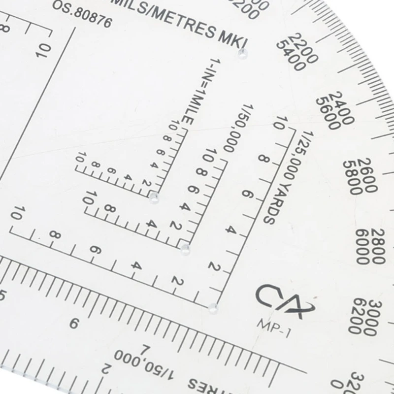 Military Map Coordinate Scale Protractor Romer Grids Reference Tool angle measuring tool angle protractor