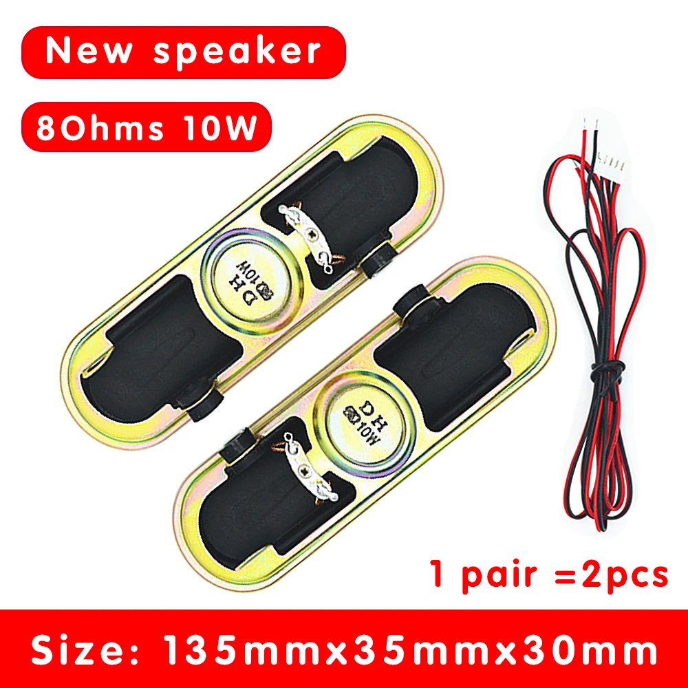 Altoparlante Tv Lcd Da 8 Ohm 10W Macchina Pubblicitaria Altoparlante Dedicato Audio Riparazione Altoparlante Altoparlanti Rettangolari Soundbar 2 Pezz