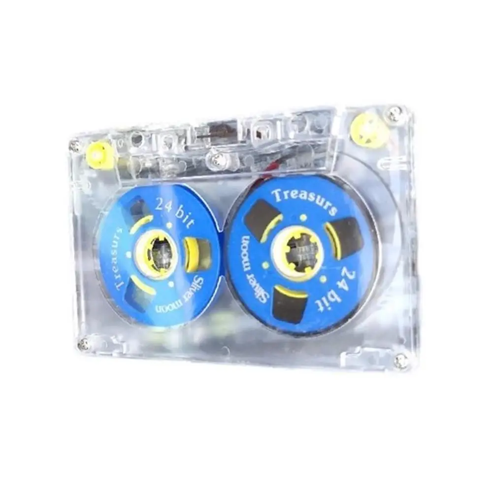 Blank Cassette Tape 1PCS Transparent Standard Audio Tape for Recording 45-minute Blank
