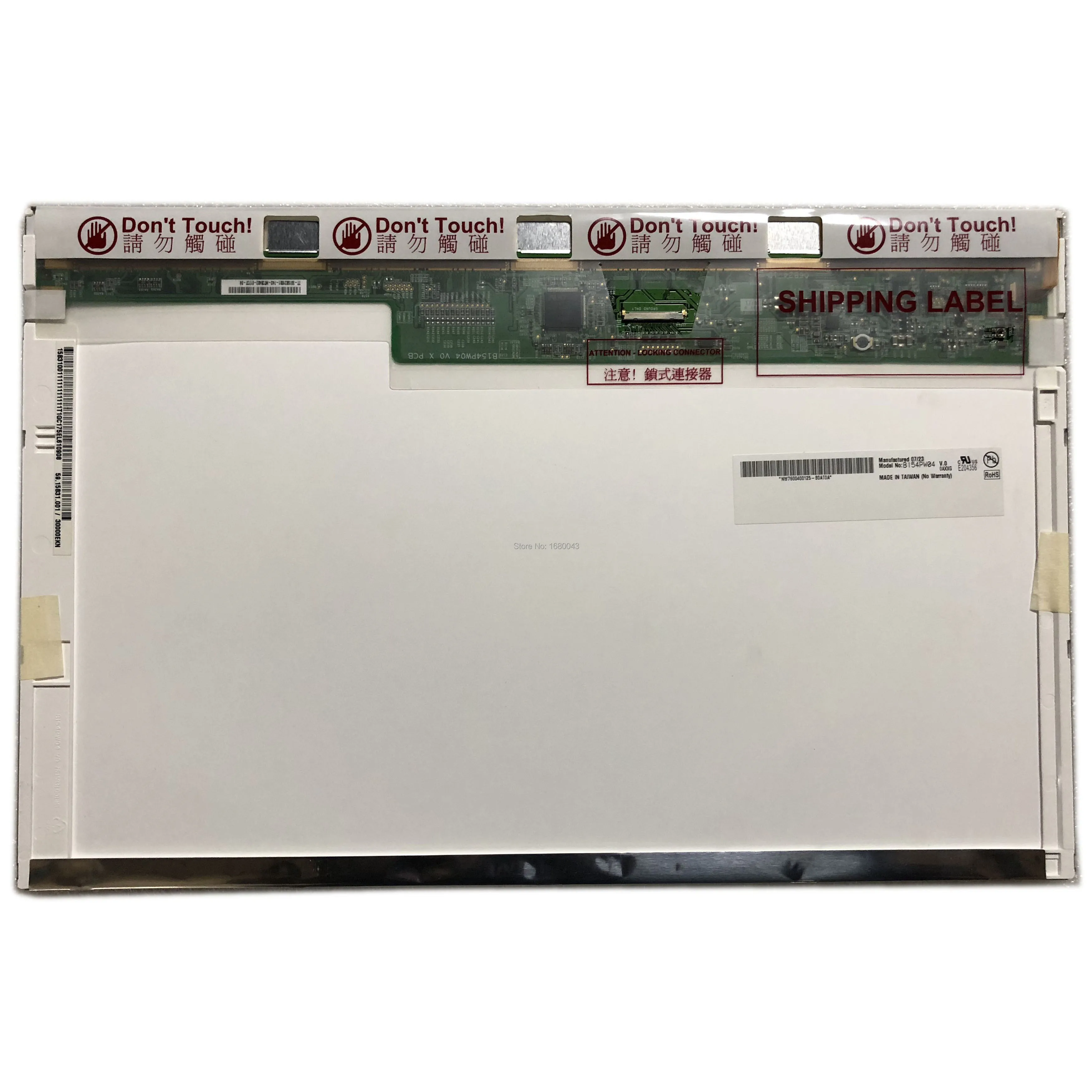 B154Pw04 V.0 Fit Display Ltn154Bt03 15.4 "Display Lcd Per Macbook Pro A1260/A1226 Laptop