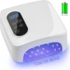 72W UV LED Nail Lamp Rechargeable Nail Dryer with 4 Timer Setting Sensor Professional Nail Art Manicure Tools for Home and Salon 1
