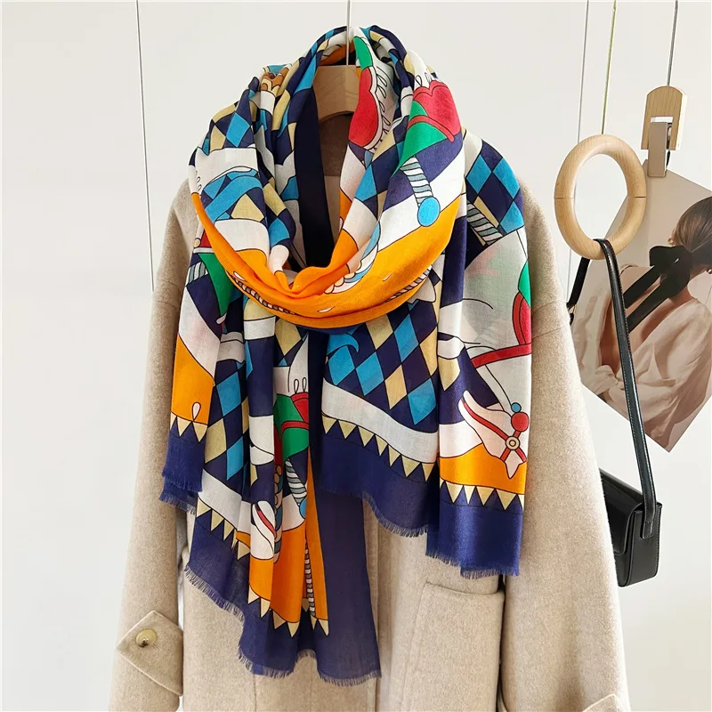 

Luxury brand Scarves 100% pure cashmere scarf for Women Pashmina Shawls Wrap Female Blanket Soft Bufanda Stoles Echarpe Poncho