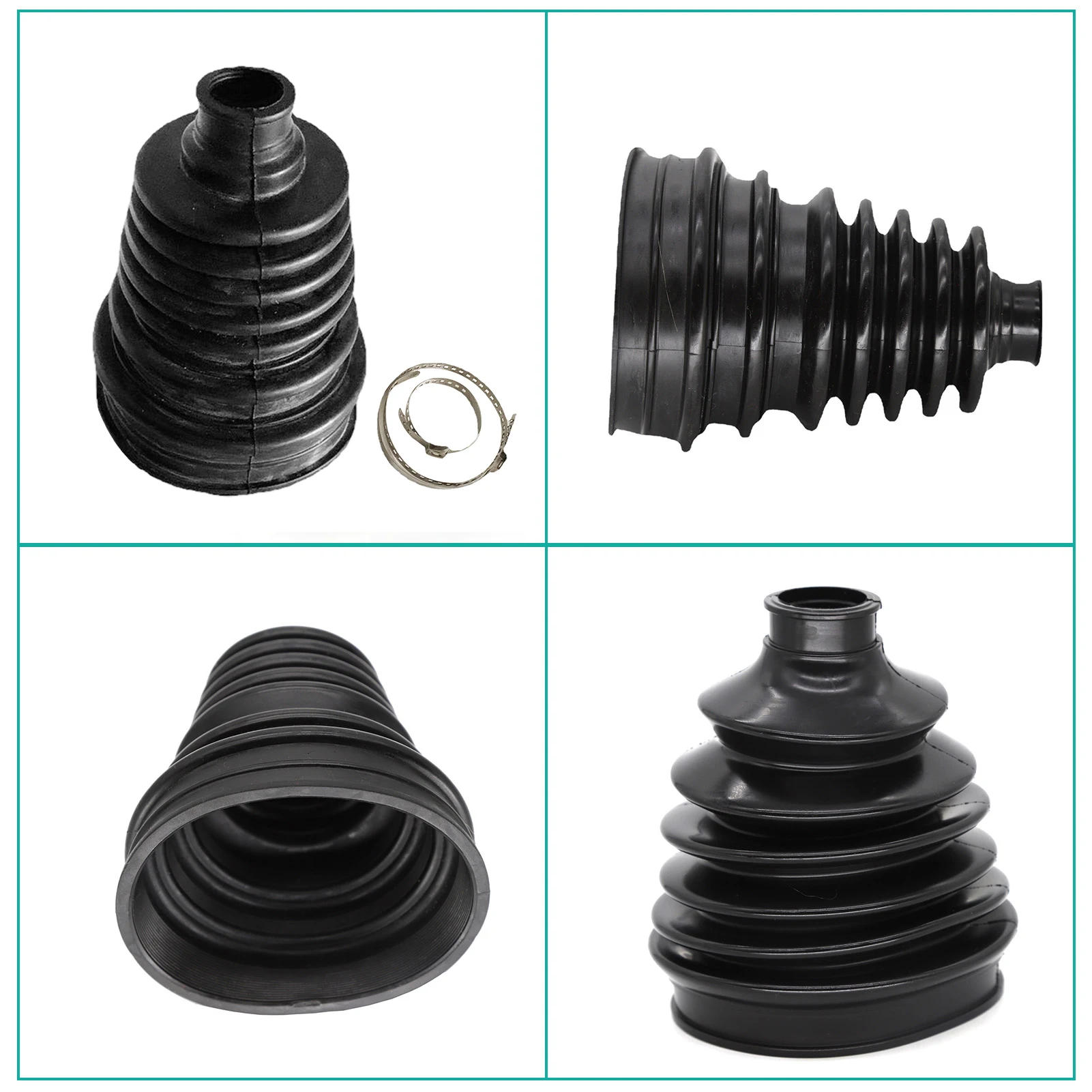 CV Boots Universal CV Boot Kit CV Joint Clamps Band High Quality Rubber Boot Constant-velocity Dust Cover Automobiles Accessories