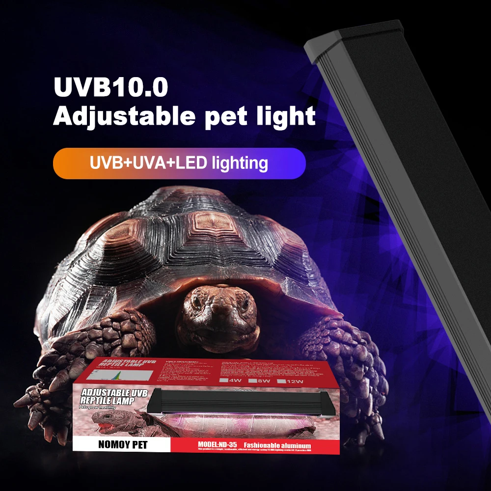 UVA + UVB Reptile Lamp Full Spectrum LED Light Lizard Supplies Turtle Sunbathe Heat Lamp Amphibians Supplement Calcium Light 4-12W reptile heating lamp reptile light bulb reptile lamp bulb