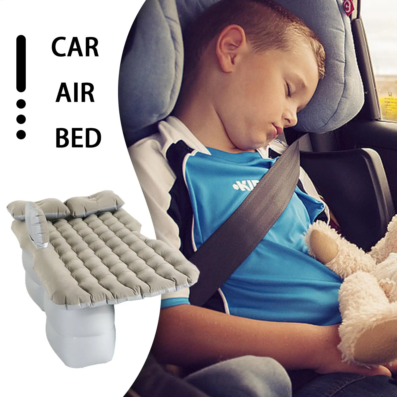 car Rear seat Airplane Bed Extender for Toddler Portable Inflatable Airplane Bed Foldable Sleeping Mattress for car interior