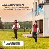 Caméra IP Wifi PTZ 12MP, Zoom numérique 8X, double écran, Vision nocturne couleur, caméra de vidéosurveillance CCTV 8MP, sans fil, iCSee 4