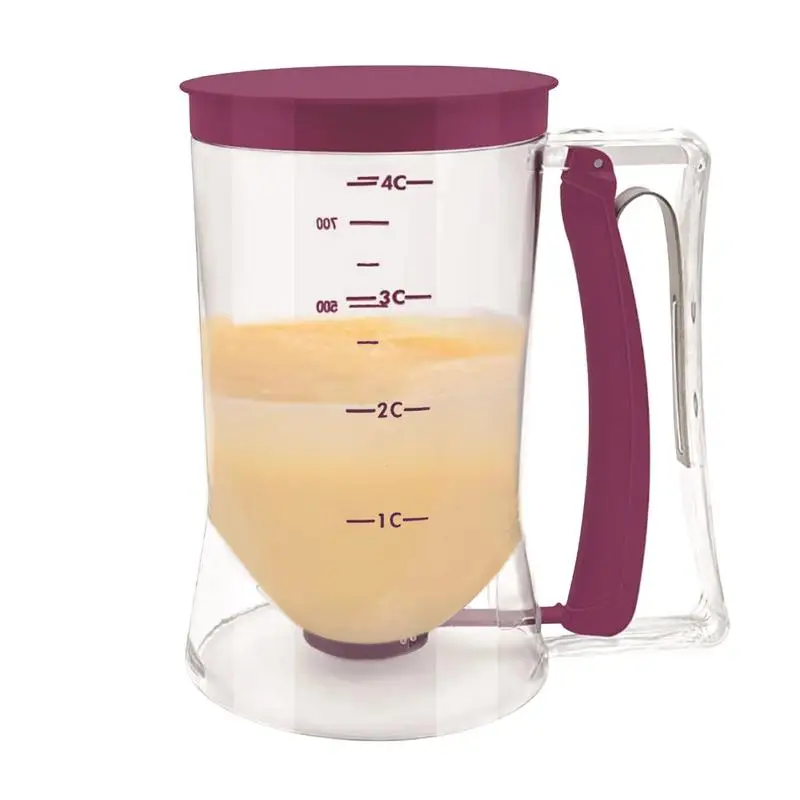 Pancake Cupcake Batter Dispenser Hand-held Graduated Funnel Dispenser Easy Pour Baking Supplies For Waffles, Pancakes, Muffins