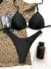 Black Bikini Push Up Swimsuit Trend Vacation Swimwear Pads Women Sexy String Beach Outfits Split Bathing Suits Micro Bikinis Set