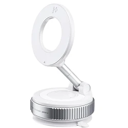 Premium Magnetic Phone Mount: 360° Rotatable, Multi - Angle, One - Hand Operation, Ideal (WHITE)